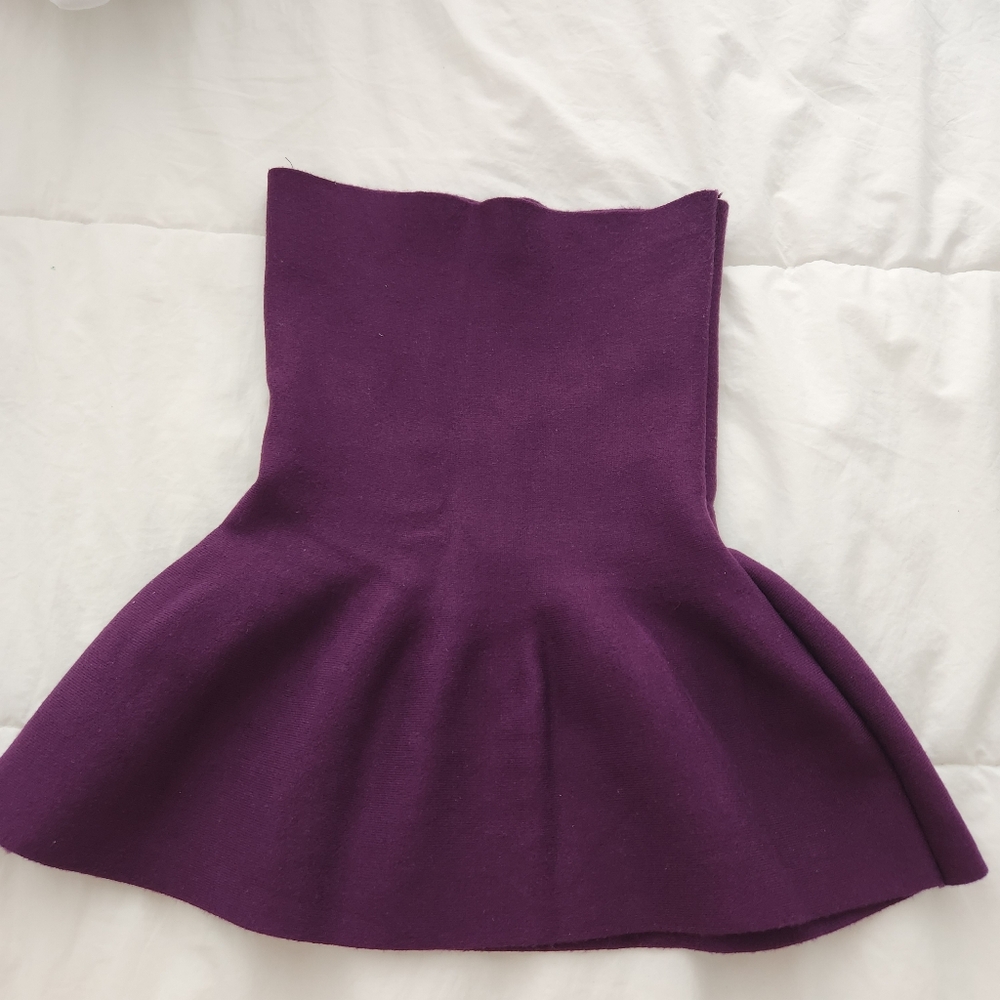Zara Peplum Knit Top Size S
